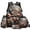 American Flag Deer, variant on Blue Axolotl 4PCS Kids Backpack Set with Lunch Box Pencil Pouch Water Bottle Sleeve for Elementary Primary Middle School Boys Girls Back to School Supplies Gifts