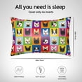 thumbnail image 5 of Pofeuu Colorful Bulldog Print Satin Pillowcase for Hair and Skin Pillow Cases, Silk Pillow Cases, Soft Cooling Pillow Covers, 20x30 Inches（Pillow core not included）, 5 of 7