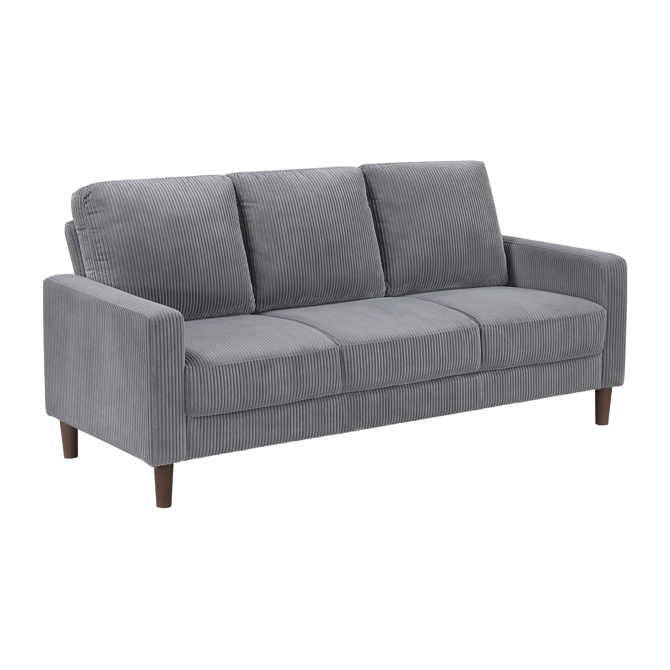 OakvillePark Mapleholt Corduroy Sofa, Gray