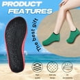 thumbnail image 5 of TELOLY Water Shoes for Women Men,Breathable Fit Swim Water Shoes,Beach Socks for Beach Swim Pool Surf Exercise,Green, 5 of 7