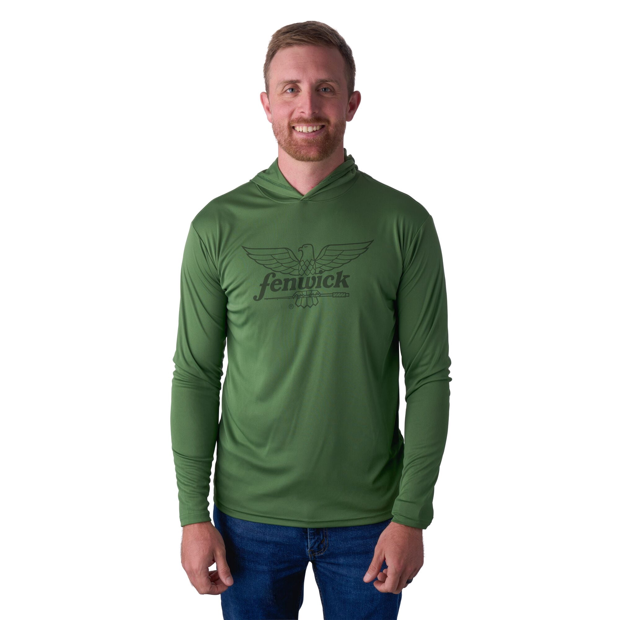 Fenwick Performance Long Sleeve Hooded Sun Shirt, Summer, Size L