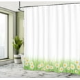 thumbnail image 4 of Ambesonne Floral Shower Curtain, Daisies in the Grass, 69"Wx84"L, Green White Yellow, 4 of 4