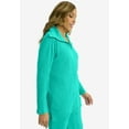 thumbnail image 2 of Jessica London Women's Plus Size Gauze Half-Zip Tunic, 2 of 2