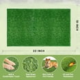 thumbnail image 5 of Sanmadrola Dog Pee Pads Puppy Pet Pad Artificial Dog Grass Pad Training Pads for Dogs Potty Pee Tray Fake Grass Mat Reusable for Indoor and Outdoor Washable 18x22 inch 2 Pack Standard Size, 5 of 8