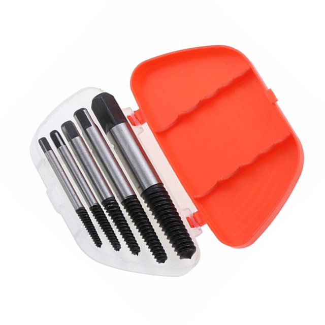 Juego De 5 Unidades De Extractor De Tornillos Dañados De Velocidad Rota De Acero, Juego De Guía De Brocas, Removedor De Pernos Rotos, Fácil De Quitar Serendint HA016842-00