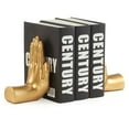 thumbnail image 6 of Danya B Antique Gold Resin Hands Sculpture Bookend Statues - Set of 2, 6 of 11