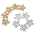 thumbnail image 4 of Embroidered Patches,10PCS Rhinestone Applique Patches Flower Applique Patches Rhinestone Applique Patches High-End Performance, 4 of 14
