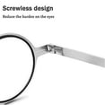 thumbnail image 2 of Men Ultra Light Titanium Material Screwless Foldable Anti-Blue Reading Glasses, 2 of 7