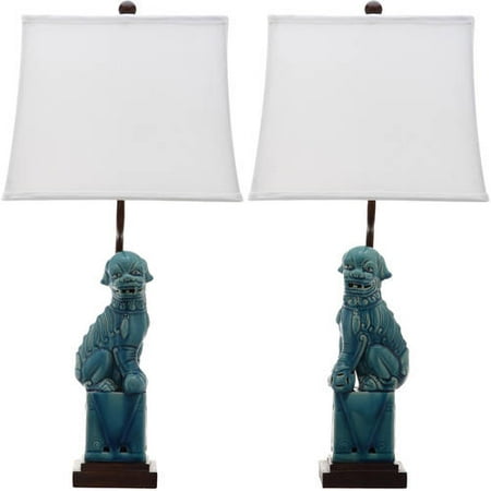 Safavieh Foo Dog Table Lamp with CFL Bulb, Multiple Colors, Set of 2