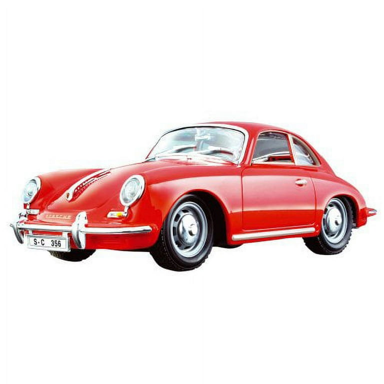 1961 Porsche 356 B Coupe Red 1/24 Diecast Model Car by Bburago