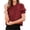 Wine Red, variant on Womens Summer Tops Trendy Mock Neck Puff Sleeve Blouse Dressy Casual Business Western Shirts Spring Clothes