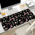 thumbnail image 1 of Baziabbo Black Desk Mat,XXL Extended Large Mouse Pad,Cute Gaming Mousepad with Stitched Edge,Non-Slip Rubber Base Keyboard Desk Pad for Home Office Study Game, 1 of 12