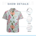 thumbnail image 7 of High Quality Hawaiian Shirts for Men Short Sleeve Aloha Beach Shirt Floral Summer Casual Button Down Shirts Blouses HMKX7E, 7 of 7