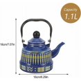 thumbnail image 4 of Hervidor de agua esmaltado de 1 l, teteras esmaltadas, teteras vintage para estufa, cafeteras de gran capacidad, tetera para hervir agua para utensilios de cocina del hogar, 4 of 5