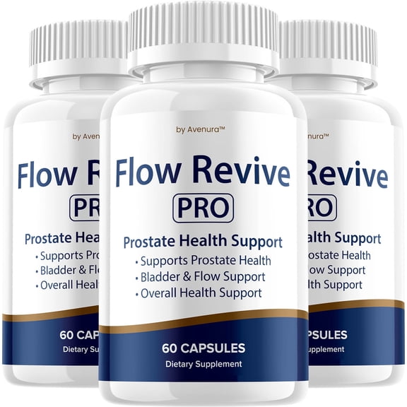 Flow Revive Pro Supplement for Men – FlowRevive Plus Advanced Formula Supplements for Male Health Supplement, Reviews, 3 Pack, 180 Capsules