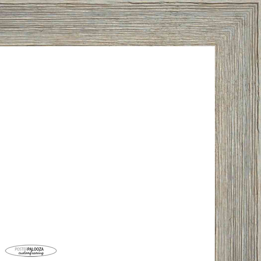 18x24 Grey Rustic Wide Barnwood Picture Frame - UV Acrylic, Foam Board Backing, Hanging Hardware