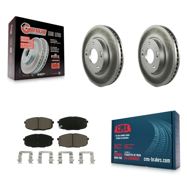 Transit Auto Front Coated Disc Brake Rotors and Ceramic Pads Kit for Car Hyundai Elantra KGC-100364