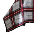 thumbnail image 4 of Ivy 3 Piece Full Queen Plaid Coverlet with Matching Shams - Red - White, 4 of 4