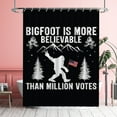 thumbnail image 5 of Bigfoot Shower Curtains America Flag Bigfoot Waterproof Bathroom Curtains with Hooks, Unique Bigfoot is More Believable Themed Bathroom Decor, 5 of 6