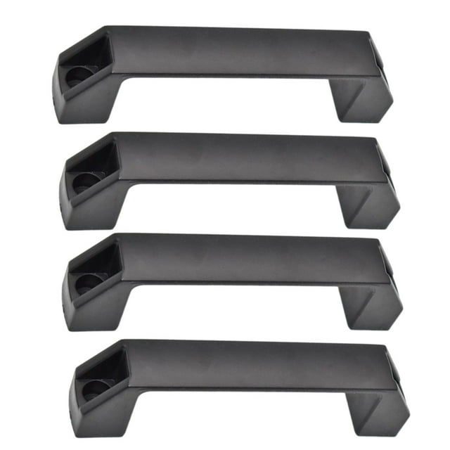 Scienceny Paquete de 4 manijas de plástico, tirador de nailon versátil, plástico con montaje conveniente, montaje de manija de plástico Accesorios para vehículos recreativos