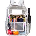 thumbnail image 1 of Mochila GXTVO Clear Heavy Duty de color gris transparente para adultos, 1 of 9