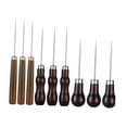 thumbnail image 2 of KLKCMS 9 Pieces Scratch Awl Tools Punch Tools Anti Slip Multipurpose Sewing Supplies Tailor Awls for DIY Handmade Crafts Shoe Repair, 2 of 9