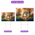 thumbnail image 5 of Hello Fall Shetland Sheepdog Football Welcome Autumn with Leaves Pumpkins Yard Sign Sheltie Dog Lover Gifts Outdoor Home Lawn Garden Porch Decor - 00012, 5 of 5