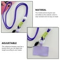 thumbnail image 2 of serony Universal Mobile Phone Lanyard Adjustable Detachable Neck Hanging Rope Microfiber Reusable Anti-lost Strap for Climbing Purple Long, 2 of 8