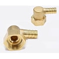 thumbnail image 2 of Swivel Pipe Fitting 1/2" BSPP BSP Female To 3/8" Barb Hose ID 90 Degree Brass, 2 of 2