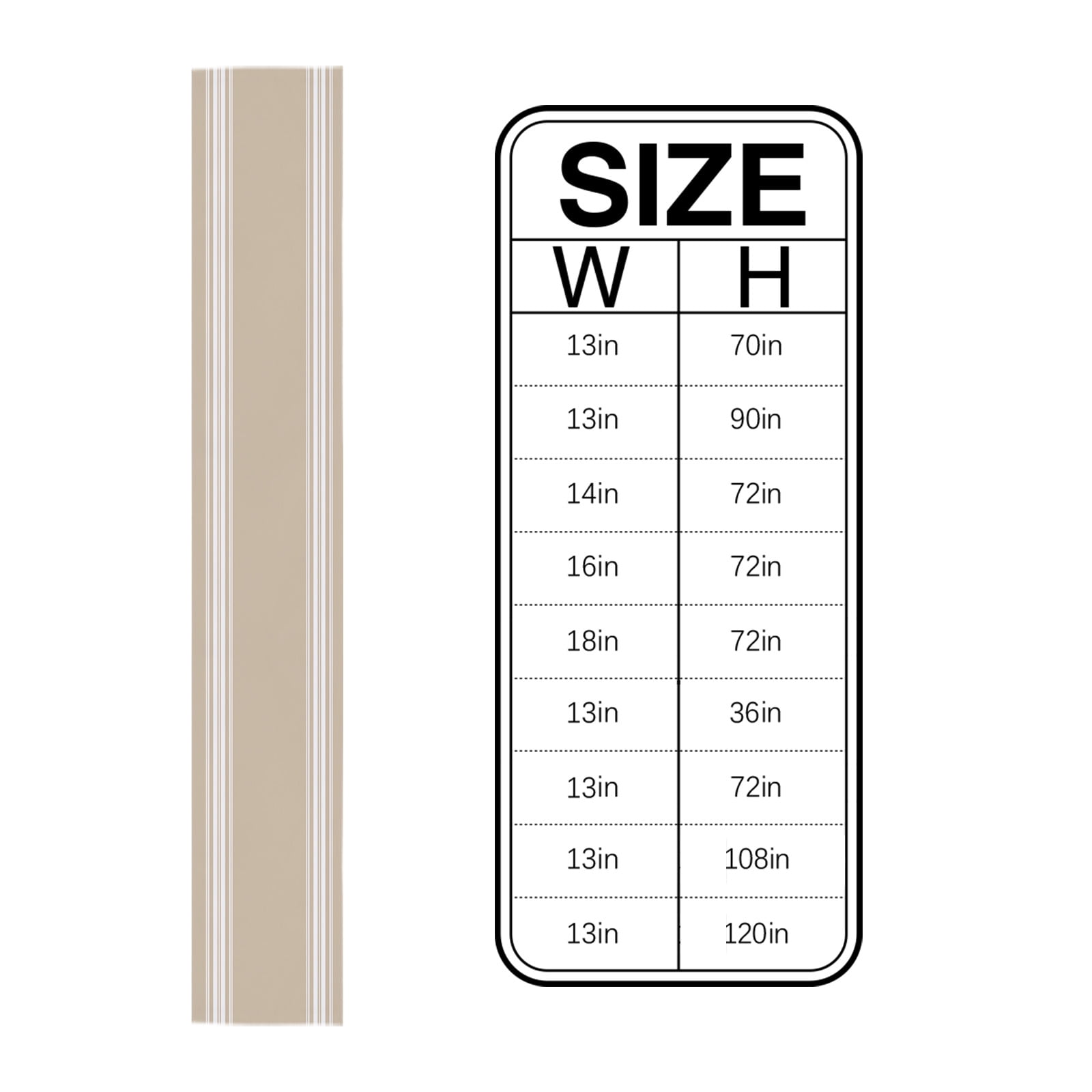 Ldtrchee Beige Striped Table Runner 72 Inches, Farmhouse Luxurious White Stripes Modern Abstract Art Bed Runner Dresser Scarves Tabletop for Indoor Outdoor Parties/Ceremony/Banquet, 14" x 72"