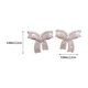 thumbnail image 3 of Fiudx Pendientes Asimétricos, Diseño Rectangular Brillante, Detalles de Piedras Deslumbrantes, Forma de Insecto Divertida, para Uso Diario y Eventos Especiales, para Mujeres a La Moda, Material de Al, 3 of 5