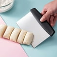 thumbnail image 3 of Table cutter scraper for dough pastry, stainless steel baking tray scraper, suitable for kitchen bakingBlack, 3 of 5