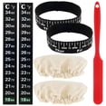 thumbnail image 1 of Vensio -Sourdough Starter Accessories Set with 2 Cloth Caps and Silicone Spatula, Reusable Fermentation Kit with Date Feeding Band and Temperature Paper 7Pcs, 1 of 8