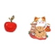 thumbnail image 5 of Combinación De Escultura De Fruta De Cerámica Y Reloj De Pared Con Forma De Gato Para Decoración Del Hogar. Adorno único Para La Habitación De Los Niños, El Estudio, La Oficina, El, 5 of 8
