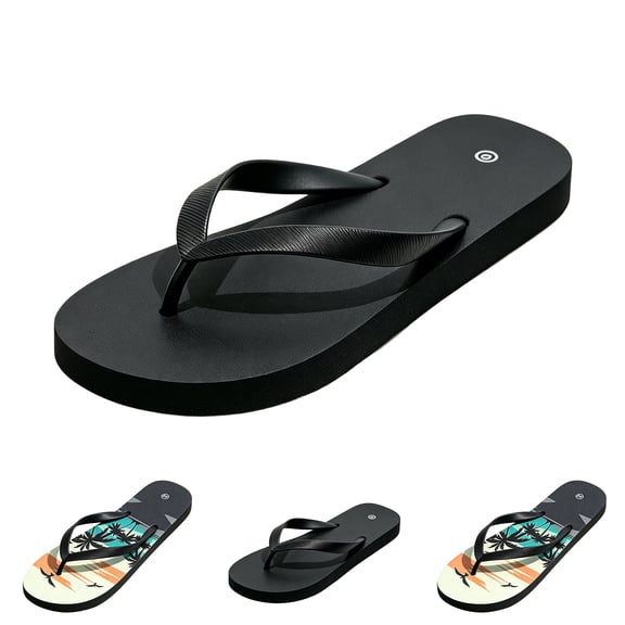Flip Flops For Unisex Waterproof, Summer Pool Non-Slip Dressy Thong Sandals Open Toe Lightweight Cute Shower Shoes,52