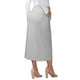 thumbnail image 3 of Falda larga casual de maternidad de cintura alta en línea A, con vuelo y movimiento, para mujeres, 2XL, gris, 3 of 5