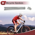 thumbnail image 2 of 20 Set 13G Bicycle Spokes 247mm Bike Wheel Spokes 304 Stainless Steel Silver Tone, 2 of 7