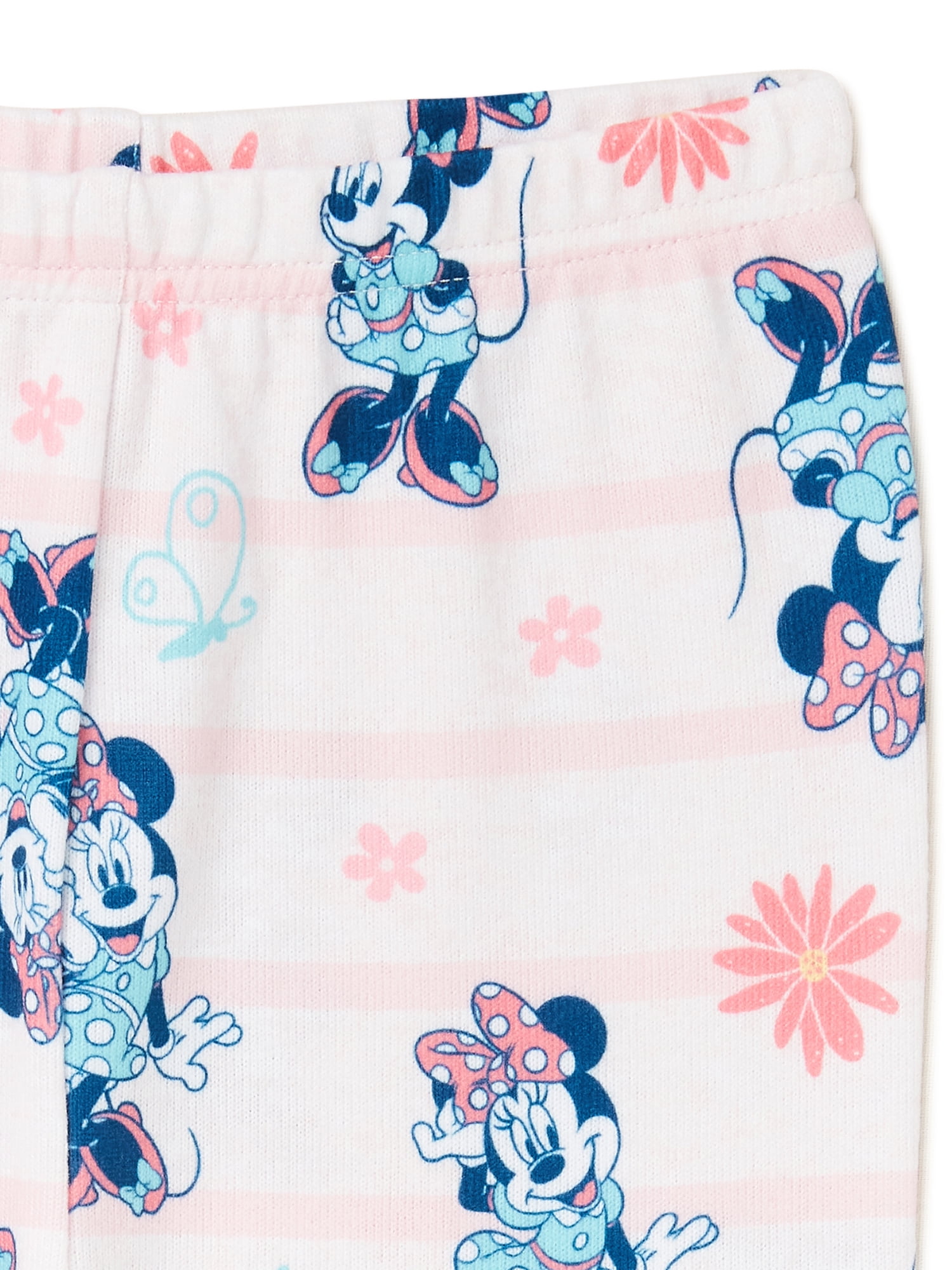 Minnie Mouse Baby and Toddler Girl T-Shirt and Pant Pajama Set, 2-Piece, Sizes 12M-4T