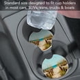 thumbnail image 7 of CounterArt "Path To The Ocean" 1 Pack Absorbent Stone Coaster for Vehicle Cup Holder 2.6” Diameter, 7 of 7