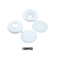 thumbnail image 4 of Wosthever 100 Uds ABS cubierta protectora de tornillo hermosa y moderna en tapa decorativa de tornillo Decoración del hogar blanco, 4 of 6
