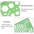 thumbnail image 6 of Circle Templates Measuring Geometry Ruler Plastic Geometric Drawing Painting Stencils Scale Drafting Tools Shape Stencils Drawing Set for School and Office, Building Formwork, Drawings Drafting, 6 of 9