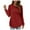 RD3, variant on UJNDER Women's Sweatshirt Solid Color Lightweight Asymmetrical Hem Pullover Long Sleeve Casual Blue L
