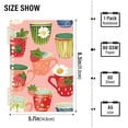 thumbnail image 3 of Coffee Strawberries Daisies Ring Binder Notebook Journey Note Diary College Ruled Spiral Notebook Study Loose Leaf Paper A5 60 Pages, 3 of 8