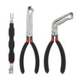 thumbnail image 1 of Unique Bargains No.37960/37980/13120 8" 60 Degree Electrical Disconnect Pliers for Automotive Sensor Connector Angled Wire Plug Removal Tool Locking Push Tab Pliers Electrical Connector Separator, 1 of 7