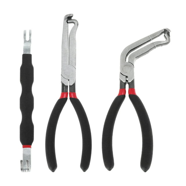 Unique Bargains No.37960/37980/13120 8" 60 Degree Electrical Disconnect Pliers for Automotive Sensor Connector Angled Wire Plug Removal Tool Locking Push Tab Pliers Electrical Connector Separator