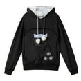 thumbnail image 5 of Pet Carrier Hoodie for Women Cat Dog Pouch Holder Solid Color Long Sleeve Hooded Sweatshirts Cute Casual Tops, 5 of 9