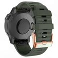 thumbnail image 2 of Rose Gold Striped Silicone QuickFit Band for 20mm Fitness Trackers, 2 of 3