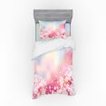 thumbnail image 2 of Ambesonne Pastel Bedding Set 4 Pcs, Dreamy Cherry Blossoms, Queen, Pale Pink Pale Blue, 2 of 3