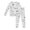 AB198 White, variant on Bainana Unisex Kids Christmas Diy Pajamas Cartoon Print Long Sleeve T-Shirt Pants Sleepwear Boys And Girls Stylish Fit Outfit Set, Size 2-3 Years