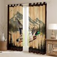 thumbnail image 2 of Homewish Female Men Women Mallard Duck Black Out Curtains,Jungle Animal Curtains Pack of 2 (42x63 Each),Vintage Cabin Bedroom Curtains,Breathable Home Decor, 2 of 6